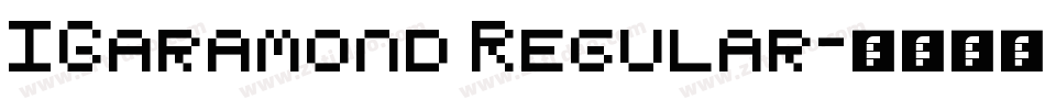 IGaramond Regular字体转换